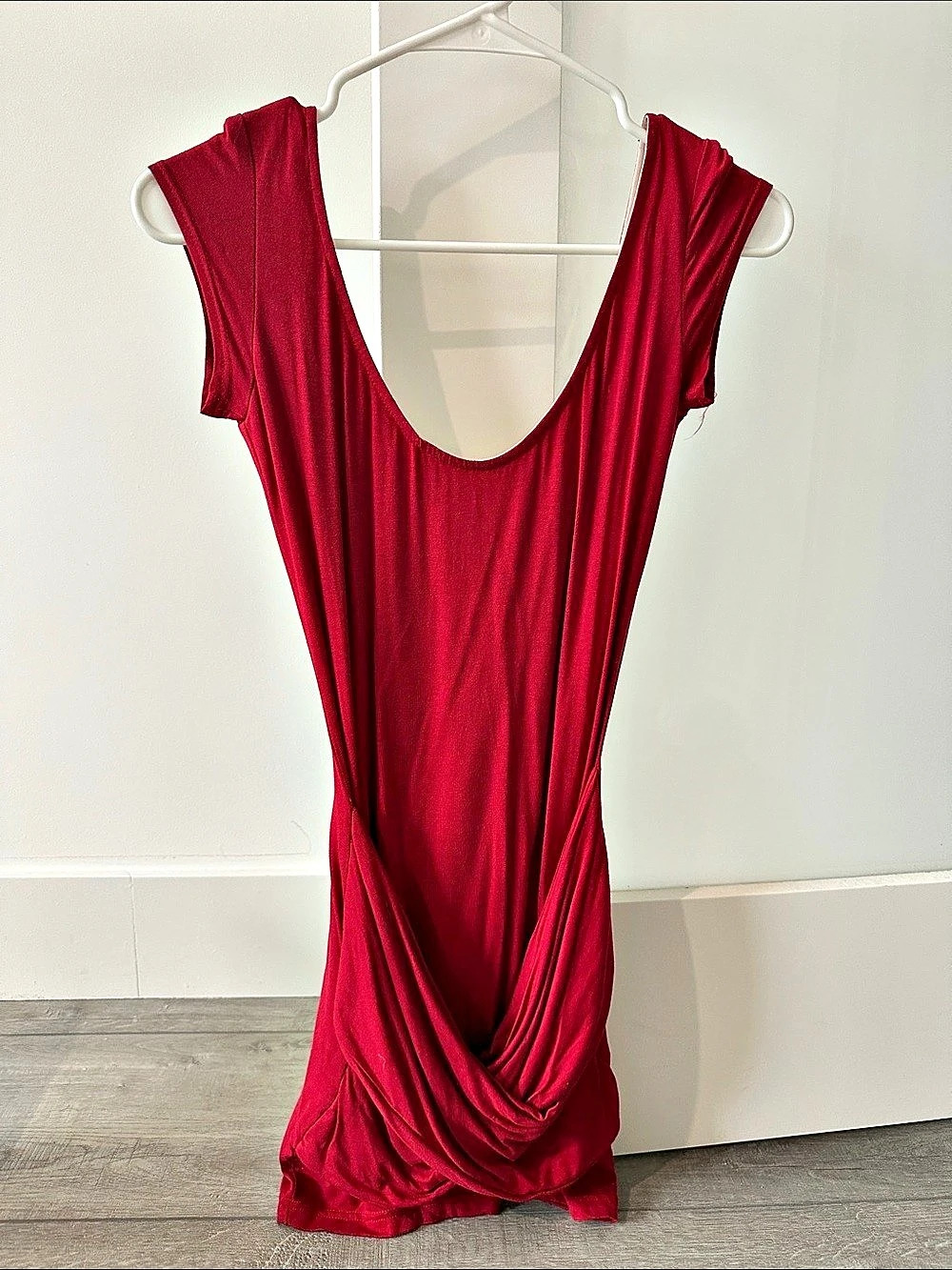 Backstage Draped Maxi Dress in Red Size XXS Like New XS
